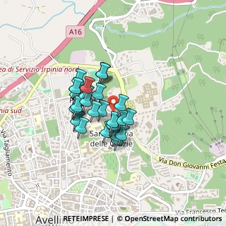 Mappa Via Raffaele Valgara, 83100 Avellino AV, Italia (0.3069)