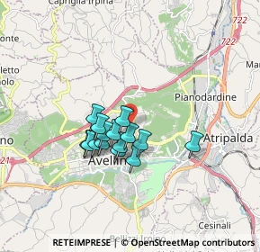 Mappa Via Raffaele Valgara, 83100 Avellino AV, Italia (1.324)