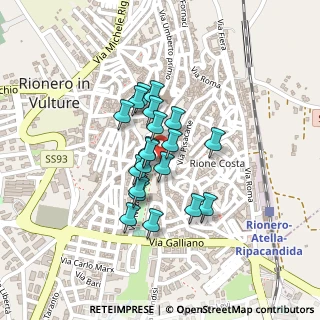 Mappa Supportico XX Settembre, 85028 Rionero In Vulture PZ, Italia (0.159)