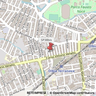 Mappa Via Giovanni Battista Scalabrini, 44, 07026 Olbia, Olbia-Tempio (Sardegna)