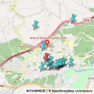 Mappa Via Oscar D'Agostino, 83100 Avellino AV, Italia (1.11263)