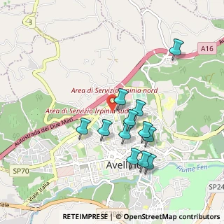 Mappa Via Oscar D'Agostino, 83100 Avellino AV, Italia (0.91833)
