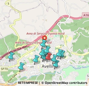Mappa Via Oscar D'Agostino, 83100 Avellino AV, Italia (1.04923)