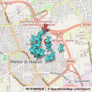 Mappa Via Mahatma Gandhi, 80017 Melito di Napoli NA, Italia (0.31034)