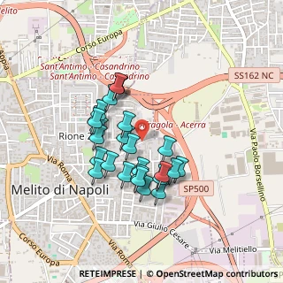 Mappa Via Sandro Pertini, 80017 Melito di Napoli NA, Italia (0.38462)