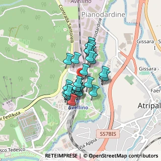 Mappa Via pianodardine zona industriale, 83100 Avellino AV, Italia (0.28621)
