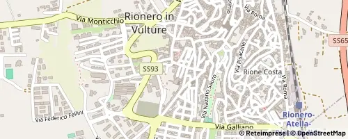 Mappa Rionero in Vulture