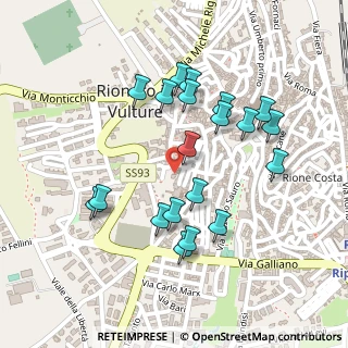 Mappa Vico II Cirillo, 85028 Rionero In Vulture PZ, Italia (0.2425)