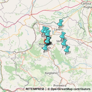 Mappa Vico II Cirillo, 85028 Rionero In Vulture PZ, Italia (7.57417)