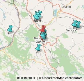 Mappa Vico Ii Ortilizi, 85028 Rionero in Vulture PZ, Italia (6.31833)