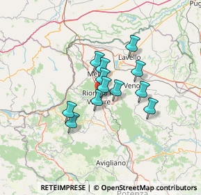Mappa Vico Ii Ortilizi, 85028 Rionero in Vulture PZ, Italia (9.6375)