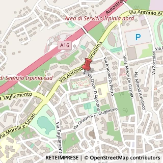 Mappa Via D'Agostino Oscar, Avellino, AV 83100, 83100 Avellino AV, Italia, 83100 Avellino, Avellino (Campania)