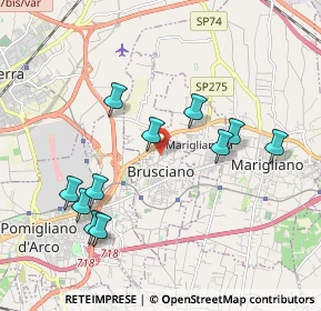 Mappa Via Giacomo Leopardi, 80031 Brusciano NA, Italia (2.08818)