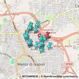 Mappa Via Vienna, 80017 Melito di Napoli NA, Italia (0.32308)