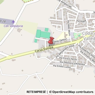 Mappa Corso Europa, 114, 07039 Valledoria, Sassari (Sardegna)