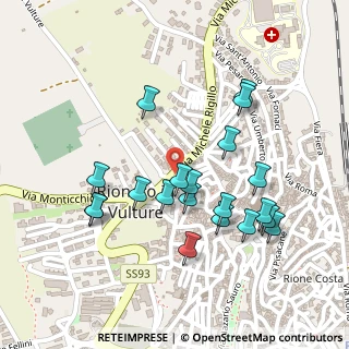 Mappa Via Michele Rigillo, 85028 Rionero in Vulture PZ, Italia (0.25)