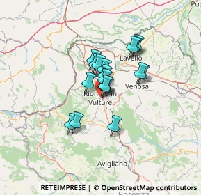 Mappa Via Michele Rigillo, 85028 Rionero in Vulture PZ, Italia (9.12111)