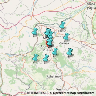 Mappa Via Michele Rigillo, 85028 Rionero in Vulture PZ, Italia (9.70688)