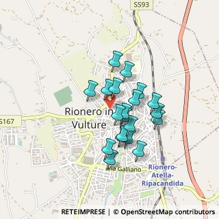 Mappa Via Milano, 85028 Rionero In Vulture PZ, Italia (0.3575)
