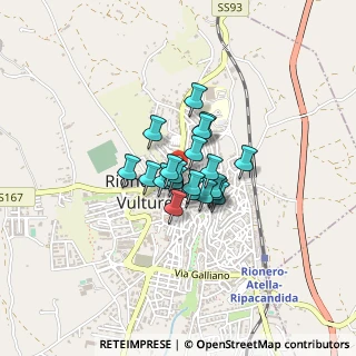 Mappa Via Milano, 85028 Rionero In Vulture PZ, Italia (0.242)