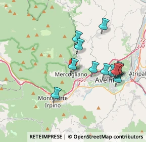 Mappa Via XXV Aprile, 83013 Mercogliano AV, Italia (3.72083)