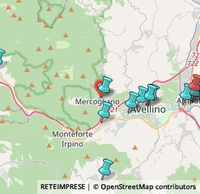 Mappa Via XXV Aprile, 83013 Mercogliano AV, Italia (5.66929)