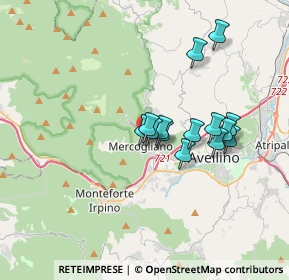 Mappa Via XXV Aprile, 83013 Mercogliano AV, Italia (2.94357)