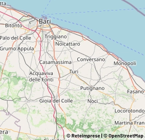 Mappa 70010 Turi BA, Italia (19.65563)