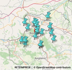 Mappa Zona Artigianale, 85028 Rionero In Vulture PZ, Italia (10.58167)