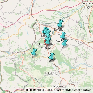 Mappa Via Bandiera, 85028 Rionero In Vulture PZ, Italia (9.60769)