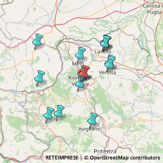 Mappa Via Bandiera, 85028 Rionero In Vulture PZ, Italia (14.47429)