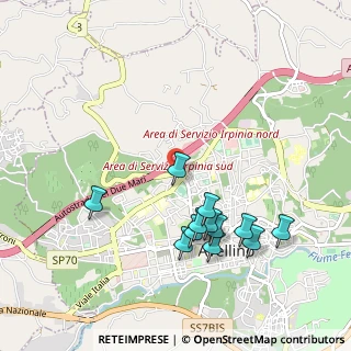 Mappa Via Domenico de Venuta, 83100 Avellino AV, Italia (1.07333)