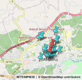 Mappa Via Michele Lenzi, 83100 Avellino AV, Italia (0.838)