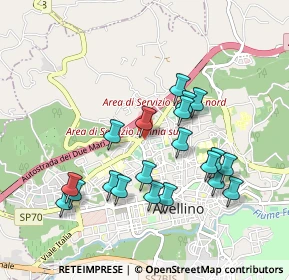 Mappa Via Michele Lenzi, 83100 Avellino AV, Italia (0.977)