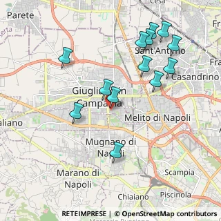 Mappa Via Giacomo Leopardi, 80014 Giugliano in Campania NA, Italia (2.24846)