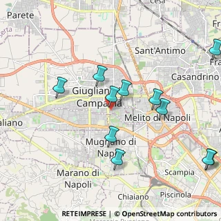 Mappa Via Giacomo Leopardi, 80014 Giugliano in Campania NA, Italia (2.38455)