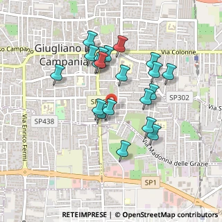 Mappa Via Giacomo Leopardi, 80014 Giugliano in Campania NA, Italia (0.442)