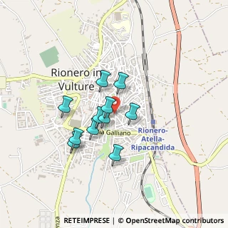 Mappa Via Capitano D'Angelo, 85028 Rionero In Vulture PZ, Italia (0.34273)