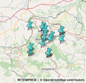 Mappa 85028 Rionero in Vulture PZ, Italia (10.007)