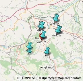 Mappa 85028 Rionero in Vulture PZ, Italia (10.80833)
