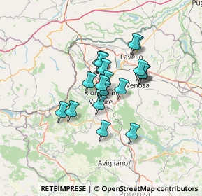 Mappa 85028 Rionero in Vulture PZ, Italia (10.052)