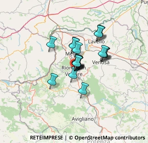 Mappa 85028 Rionero in Vulture PZ, Italia (8.6995)