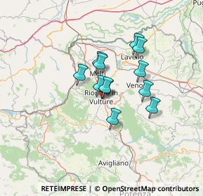 Mappa 85028 Rionero in Vulture PZ, Italia (9.69583)