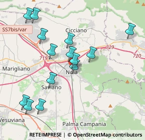 Mappa Via A. Vespucci, 80035 Nola NA, Italia (4.34)