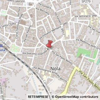 Mappa Via Giacomo Imbroda, 242, 80035 Nola, Napoli (Campania)