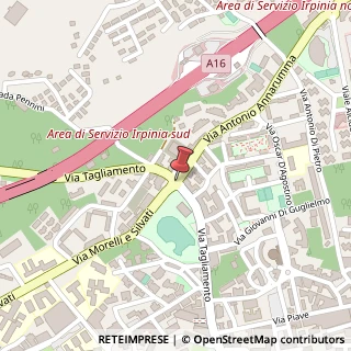 Mappa Via Tagliamento, 240, 83100 Avellino, Avellino (Campania)