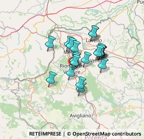 Mappa Via Trento, 85028 Rionero in Vulture PZ, Italia (9.753)