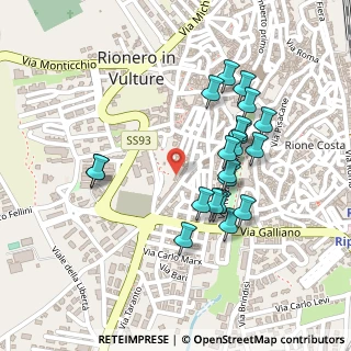 Mappa Via Trento, 85028 Rionero in Vulture PZ, Italia (0.2365)