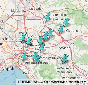 Mappa Via Nino Bixio, 80030 Castello di Cisterna NA, Italia (7.05643)