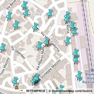 Mappa Via Alberto Mario, 85028 Rionero in Vulture PZ, Italia (0.11429)